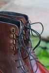 Oblum_Brown Handcrafted Balmoral Boots _at_Aza_Fashions