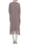 Shop_ARPAN VOHRA_Brown Round Pearl Embellished Solid Kaftan  _at_Aza_Fashions