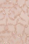 Shop_Arpan Vohra_Peach Cutdana, Pearl And Sequin Work One Shoulder Floral Embroidered Kurta Set _Online_at_Aza_Fashions