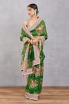 Buy_Torani_Green Silk Organza Panna Zubaida Printed Saree  _at_Aza_Fashions