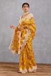 Buy_Torani_Yellow Silk Organza Sunehra Meher Saree  _at_Aza_Fashions