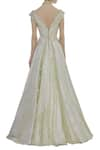 Shop_Karleo_Off White Embroidered Flared Gown  _at_Aza_Fashions