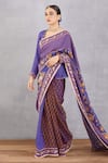 Buy_Torani_Purple Cotton Silk Jamuni Nagma Saree  _at_Aza_Fashions