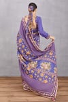 Shop_Torani_Purple Cotton Silk Jamuni Nagma Saree  _at_Aza_Fashions