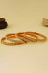 Buy_Smars Jewelry_Carved Antique Bangles - Set Of 4_Online_at_Aza_Fashions