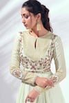 Buy_Suruchi Parakh_Green Shantoon Georgette Embellished Gown_Online_at_Aza_Fashions