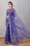 Buy_Torani_Purple Organza Jamuni Yuvani Saree _at_Aza_Fashions