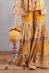 Torani Yellow Tassels Manika Iqra Potli Bag Online at Aza Fashions Torani_Yellow Tassels Manika Iqra Potli Bag _Online_at_Aza_Fashions