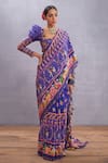 Torani_Purple Crepe Silk Jamuni Mahnoor Saree _Online_at_Aza_Fashions