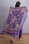 Shop_Torani_Purple Jamuni Mahnoor Scarf _at_Aza_Fashions