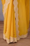 Buy_Torani_Yellow Original Silk Crepe Sunehra Dhiya Saree  _Online_at_Aza_Fashions