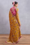 Shop_Torani_Yellow Pure Silk Velvet Sunehra Guldabri Saree For Women_at_Aza_Fashions