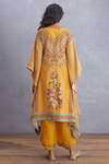 Shop_Torani_Yellow Original Linen Sunehra Nazreen Kaftan And Pant Set_at_Aza_Fashions