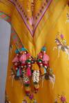 Torani Yellow Tassels Sunehra Ashvamedha Scarf at Aza Fashions Torani_Yellow Tassels Sunehra Ashvamedha Scarf _at_Aza_Fashions