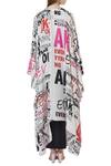 Shop Anamika Khanna Black Printed Kaftan With Skirt at Aza Fashions Shop_Anamika Khanna_Black Printed Kaftan With Skirt_at_Aza_Fashions