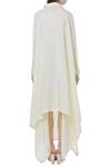 Shop_Anamika Khanna_Off White Asymmetric Shirt Dress_at_Aza_Fashions