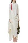 Anamika Khanna_Off White Asymmetric Shirt Dress_Online_at_Aza_Fashions