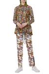 Buy_Anamika Khanna_Multi Color Printed Shirt With Pants_at_Aza_Fashions
