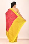 Shop_Nazaakat by Samara Singh_Yellow Banarasi Katan Silk Saree_at_Aza_Fashions