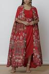 Buy_Anamika Khanna_Embroidered Cape Skirt Set_at_Aza_Fashions