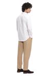 Shop_Abraham & Thakore_White Cotton Cambric Embroidered Typography Shirt _at_Aza_Fashions