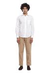 Buy_Abraham & Thakore_White Cotton Cambric Embroidered Typography Shirt _Online_at_Aza_Fashions