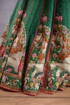 Shop_Torani_Green Embroidery Round Panna Ashvamedha Lehenga And Blouse Set For Women_Online_at_Aza_Fashions