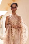 Shop_Sabyasachi_Embroidered Kurta Sharara Set With Sleeves_at_Aza_Fashions