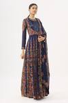 Buy_Nakul Sen_Blue Floral Embroidered Anarkali Set_at_Aza_Fashions