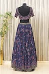 Shop_Nakul Sen_Blue Embroidered Lehenga Set_at_Aza_Fashions