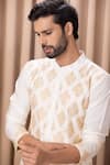 Buy Ankit V Kapoor Ivory Cotton, Silk Embroidery Haider Kurta Set Online at Aza Fashions Buy_Ankit V Kapoor_Ivory Cotton, Silk Embroidery Haider Kurta Set _Online_at_Aza_Fashions