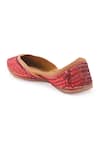 Shop_5 elements_Red Polyester Sequin Embellished Juttis_Online_at_Aza_Fashions