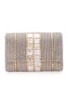 5elements Gold Embroidery Stripe Clutch Online at Aza Fashions 5elements_Gold Embroidery Stripe Clutch _Online_at_Aza_Fashions