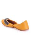 Shop_5 elements_Yellow Upper Ghungroo Embellished Juttis_Online_at_Aza_Fashions
