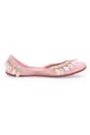 Buy_5elements_Pink Sea Shell Tassel Embellished Juttis _Online_at_Aza_Fashions