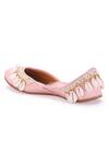 Shop_5elements_Pink Sea Shell Tassel Embellished Juttis _Online_at_Aza_Fashions