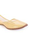 5 elements_Yellow Upper Shimmer Juttis_Online_at_Aza_Fashions