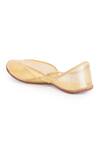 Shop_5 elements_Yellow Upper Shimmer Juttis_Online_at_Aza_Fashions