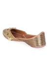 Buy_5 elements_Brown Upper Coin Tassel Embellished Juttis_Online_at_Aza_Fashions