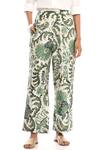 Shop_Abraham & Thakore_White Chanderi Flared Pants_at_Aza_Fashions