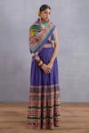 Buy_Torani_Multi Color Tassels Navratan Shamiyana Scarf _at_Aza_Fashions