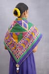 Buy_Torani_Multi Color Tassels Navratan Shamiyana Scarf _Online_at_Aza_Fashions