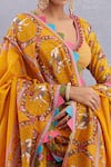 Torani_Yellow Embroidery V Neck Sunehra Tasneem Bridal Lehenga Set _at_Aza_Fashions