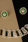Buy_Namasya_Gold Plated Pearls, Beads Kundan Choker Set _Online_at_Aza_Fashions