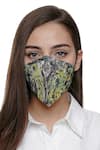 Shop_Limerick by Abirr N' Nanki_Grey Marble Print Mask Single Pc _at_Aza_Fashions