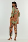 Shop_Aseem Kapoor_Green Natural Crepe Printed Ambi Round Mitra Kurta And Trouser Set _Online_at_Aza_Fashions