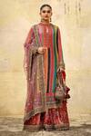 Buy_Sabyasachi_Chiffon Embroidered Kurta Set_at_Aza_Fashions