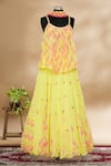 Nitika Gujral_Yellow Embellished Lehenga Set_Online_at_Aza_Fashions