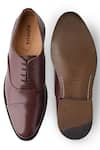 Shop_Rapawalk_Maroon Handcrafted Toe Cap Oxford Shoes _at_Aza_Fashions