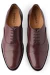 Buy_Rapawalk_Maroon Handcrafted Toe Cap Oxford Shoes _Online_at_Aza_Fashions